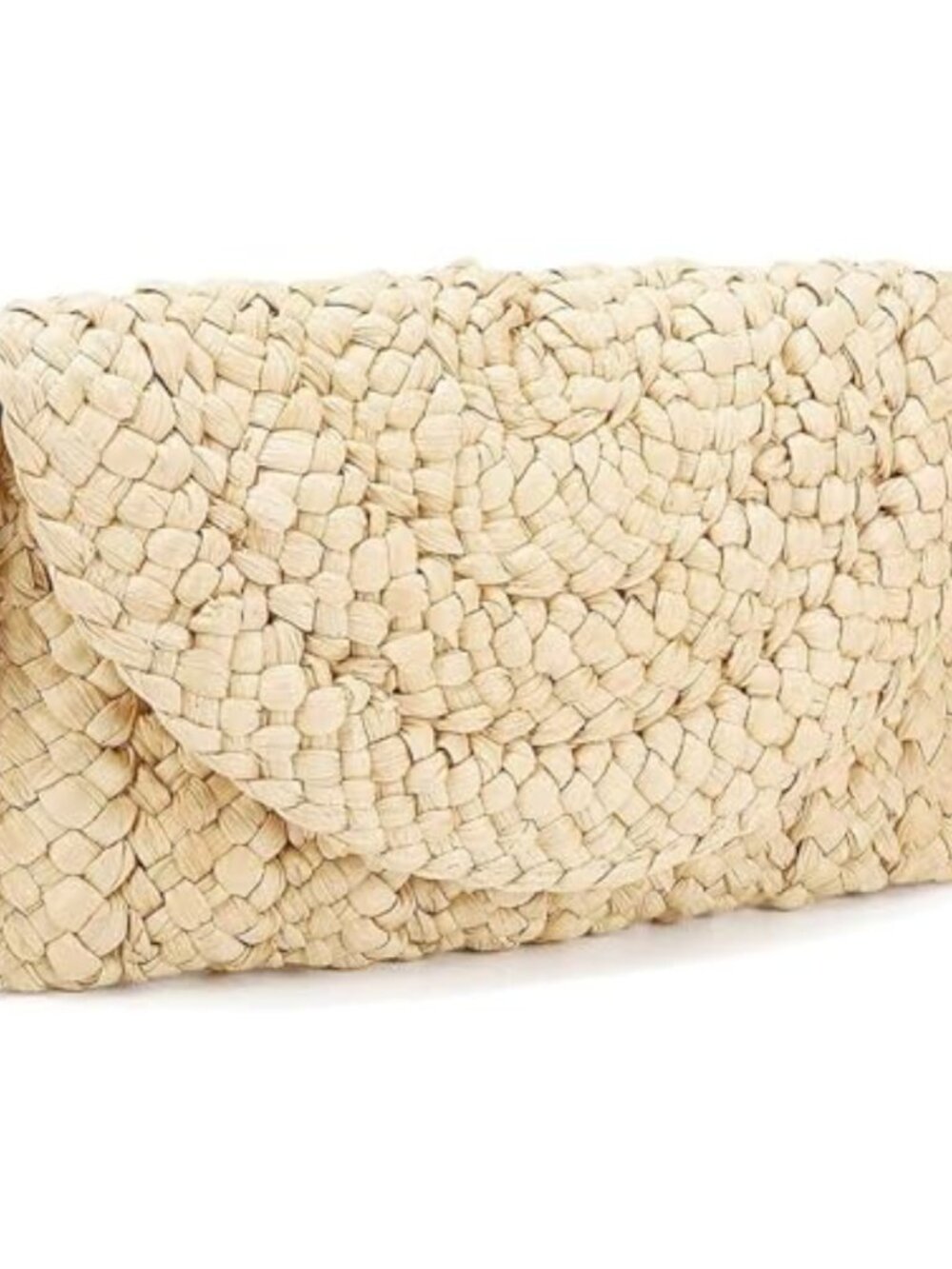 Straw Clutch Bag Woven Envelope Flat Summer Purse for Beach Vacation Travel